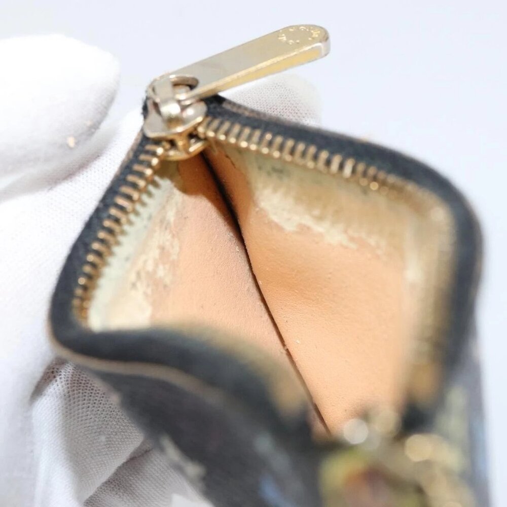 LOUIS VUITTON Multicolor Pochette Cles Coin Purse Black M13664 LV Auth 158853 - Picture 12 of 16